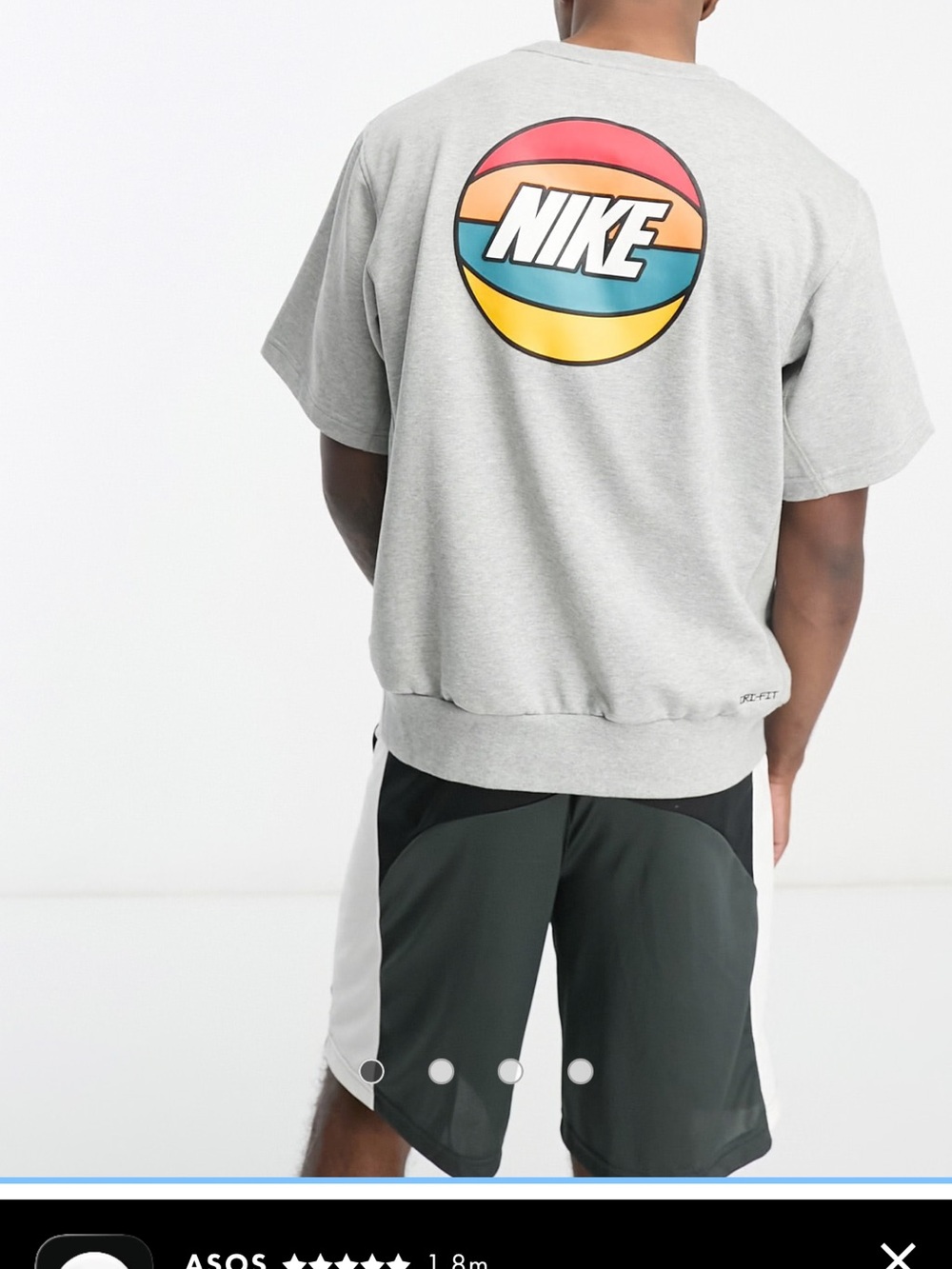 Nike Men’s Black and White Panel Athletic Shorts